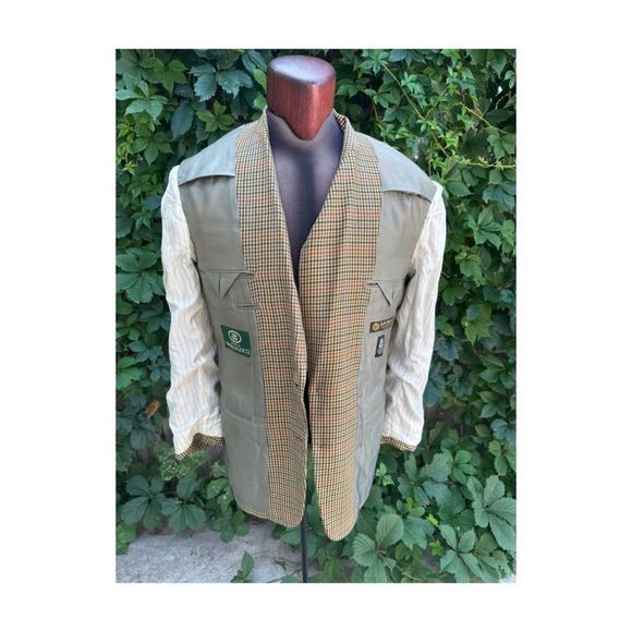 SOLD Vintage | 80s Paulo Gucci 100% Cashmere Blazer Sportcoat Houndstooth - Picture 4 of 16